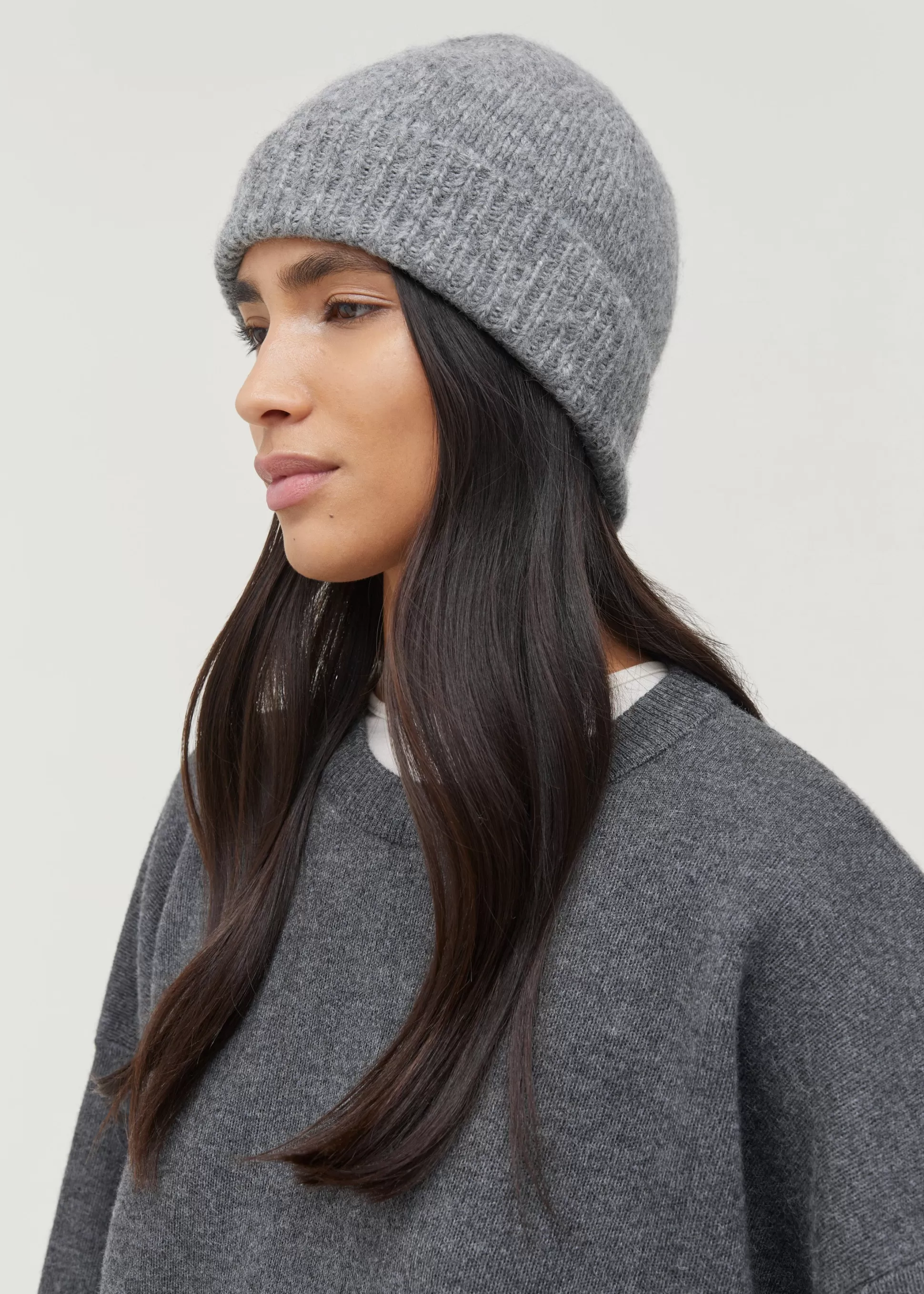 aiayu Huer & Vanter<Baby beanie Pure Light Grey