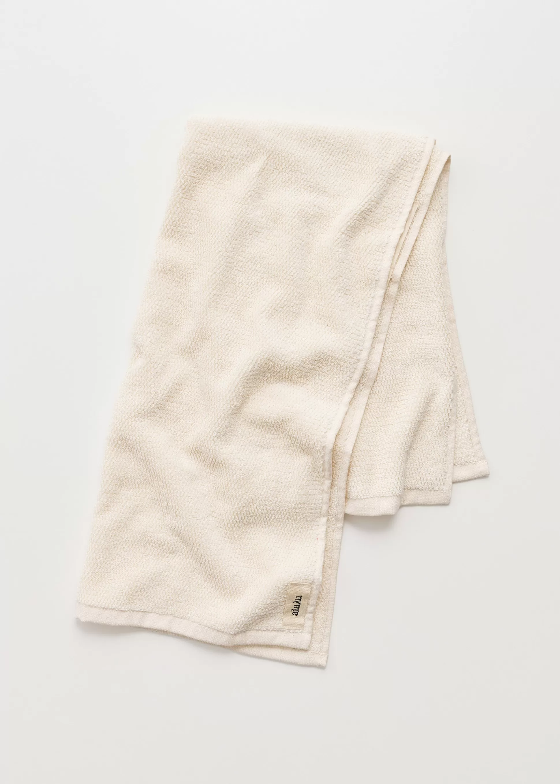 aiayu Håndklæder<Cotton hand towel - 50x90 Pure Ecru