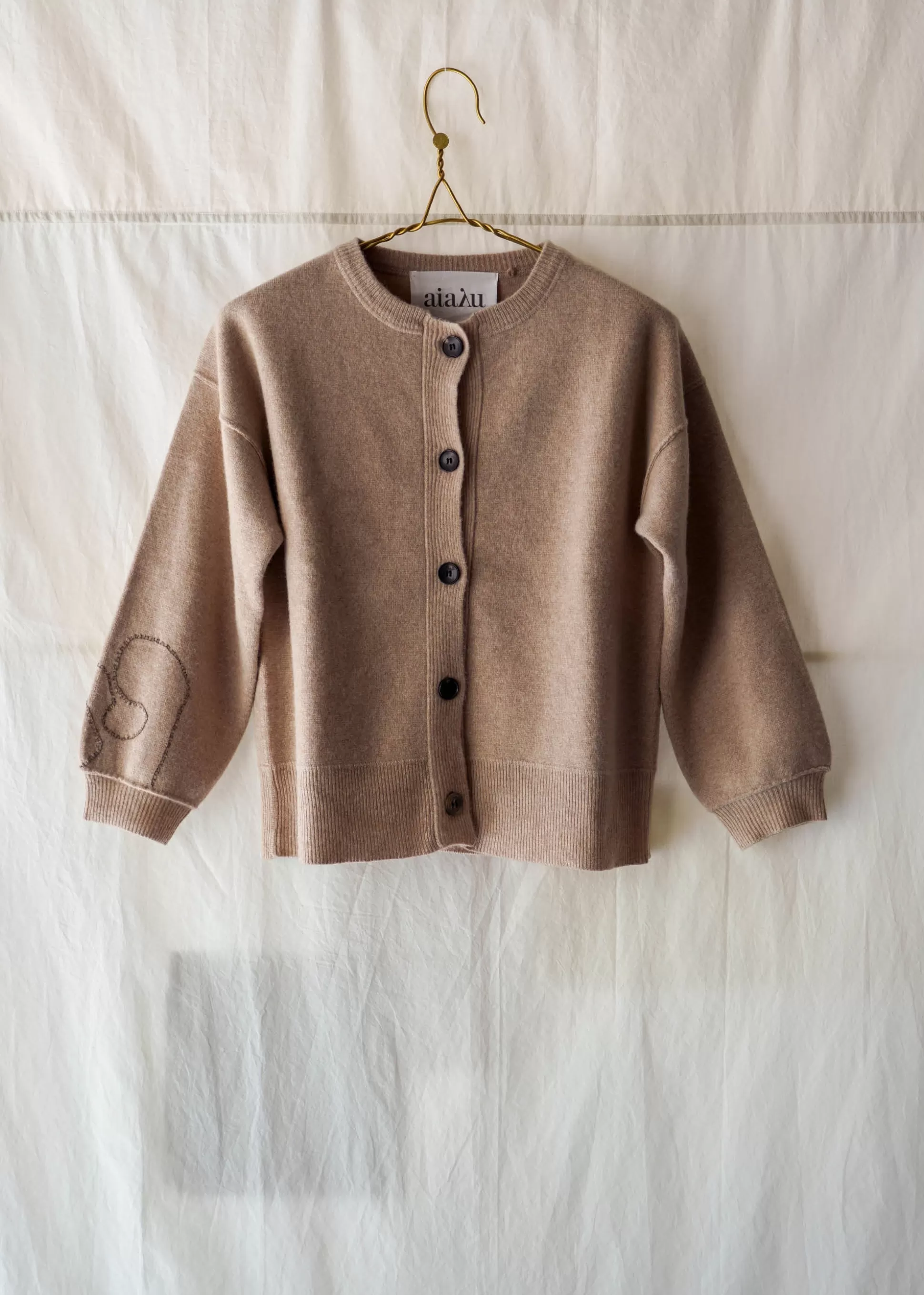 aiayu Cardigans<May wool cardigan - mended Bambu