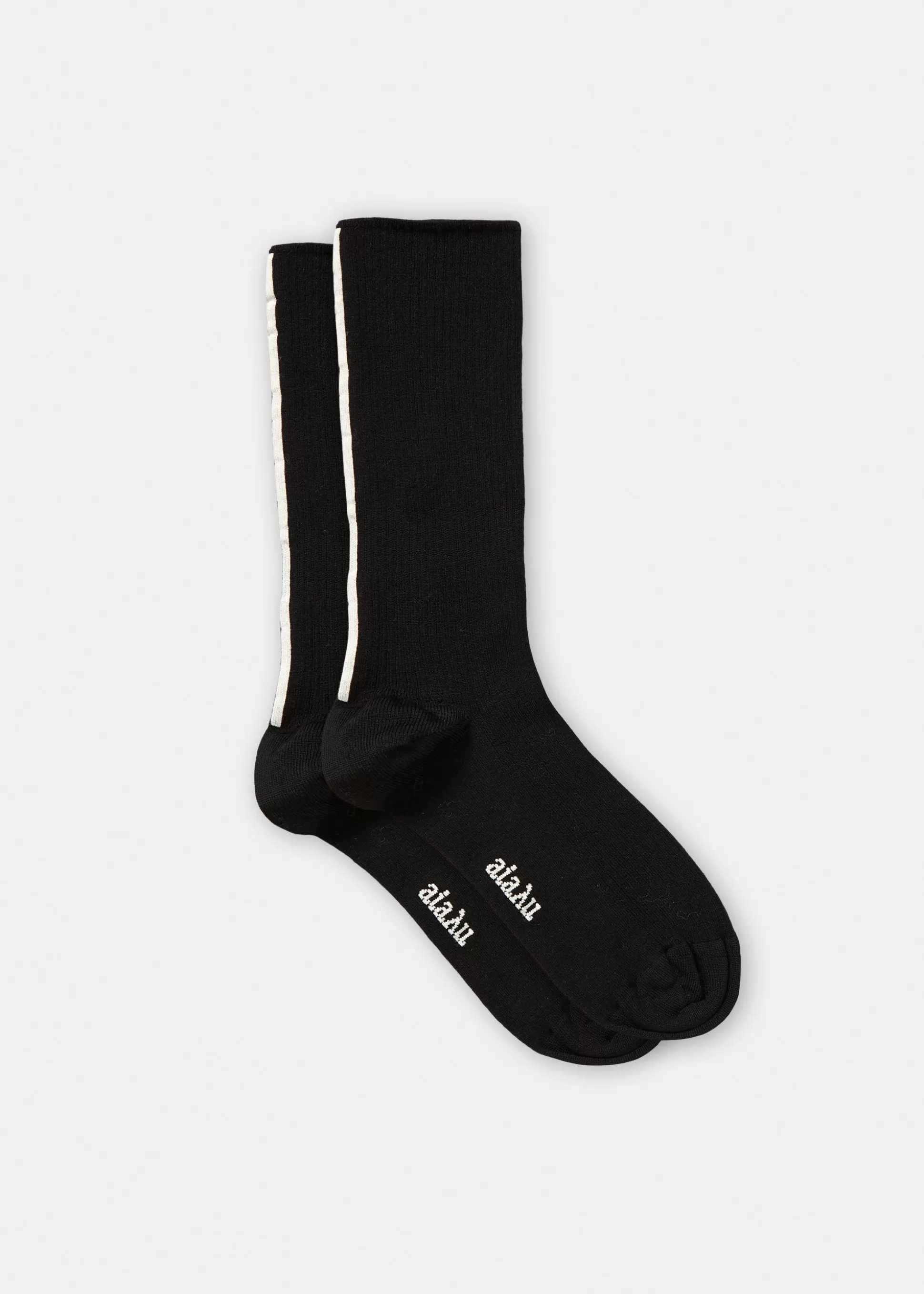 aiayu Strømper<Wool detailed socks Mix Black